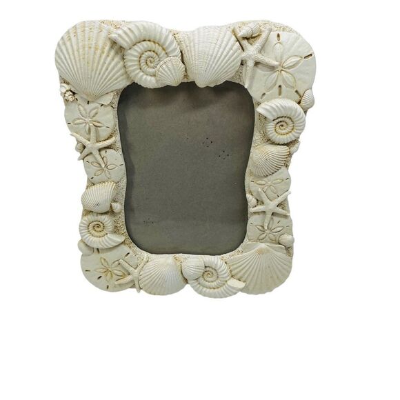 Fetco Lillian Seashell 5"x7" Photo Frame - Picture 1 of 11
